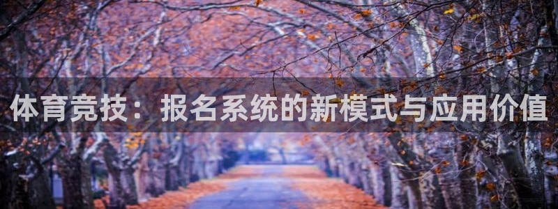 体育竞技：报名系统的新模式与应用价值