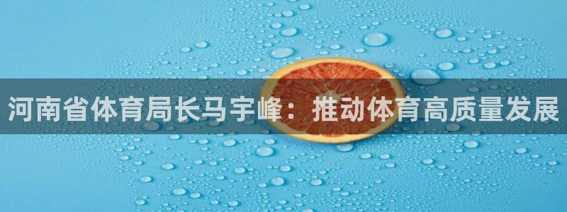 河南省体育局长马宇峰：推动体育高质量发展