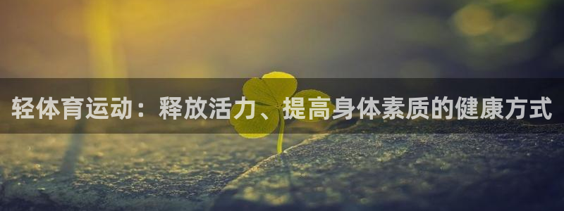 轻体育运动：释放活力、提高身体素质的健康方式