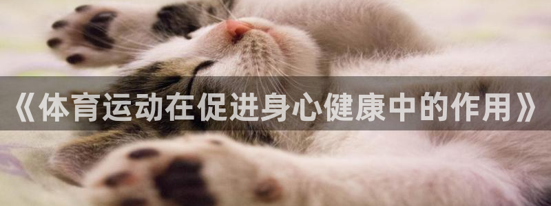 《体育运动在促进身心健康中的作用》