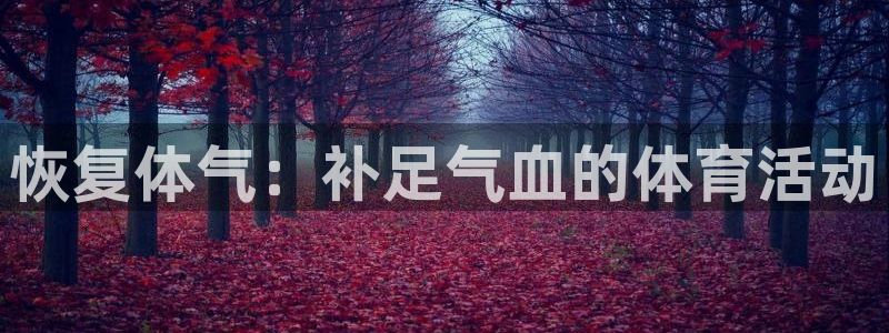 恢复体气：补足气血的体育活动